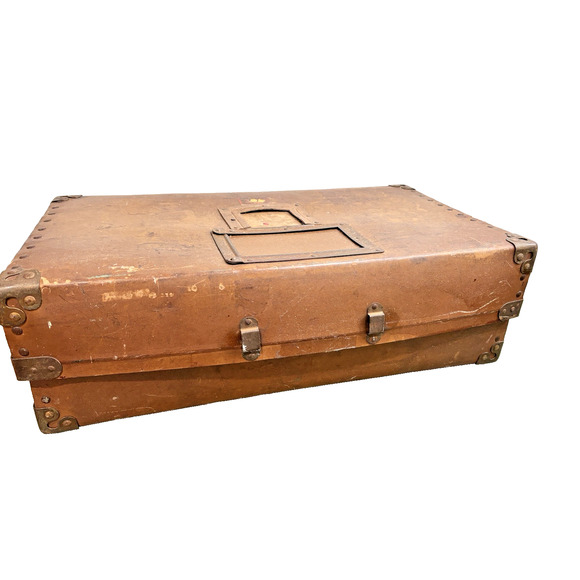 Vintage Military "LAUNDRIPAK" Mailing Laundry Hard Shell Box/Case w/ label - Picture 3 of 16